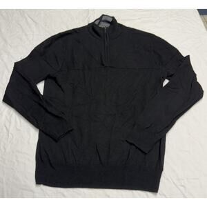 Ethan Pierce 100% Extra Fine Merino Wool Sweater, Men’s Size Small Black